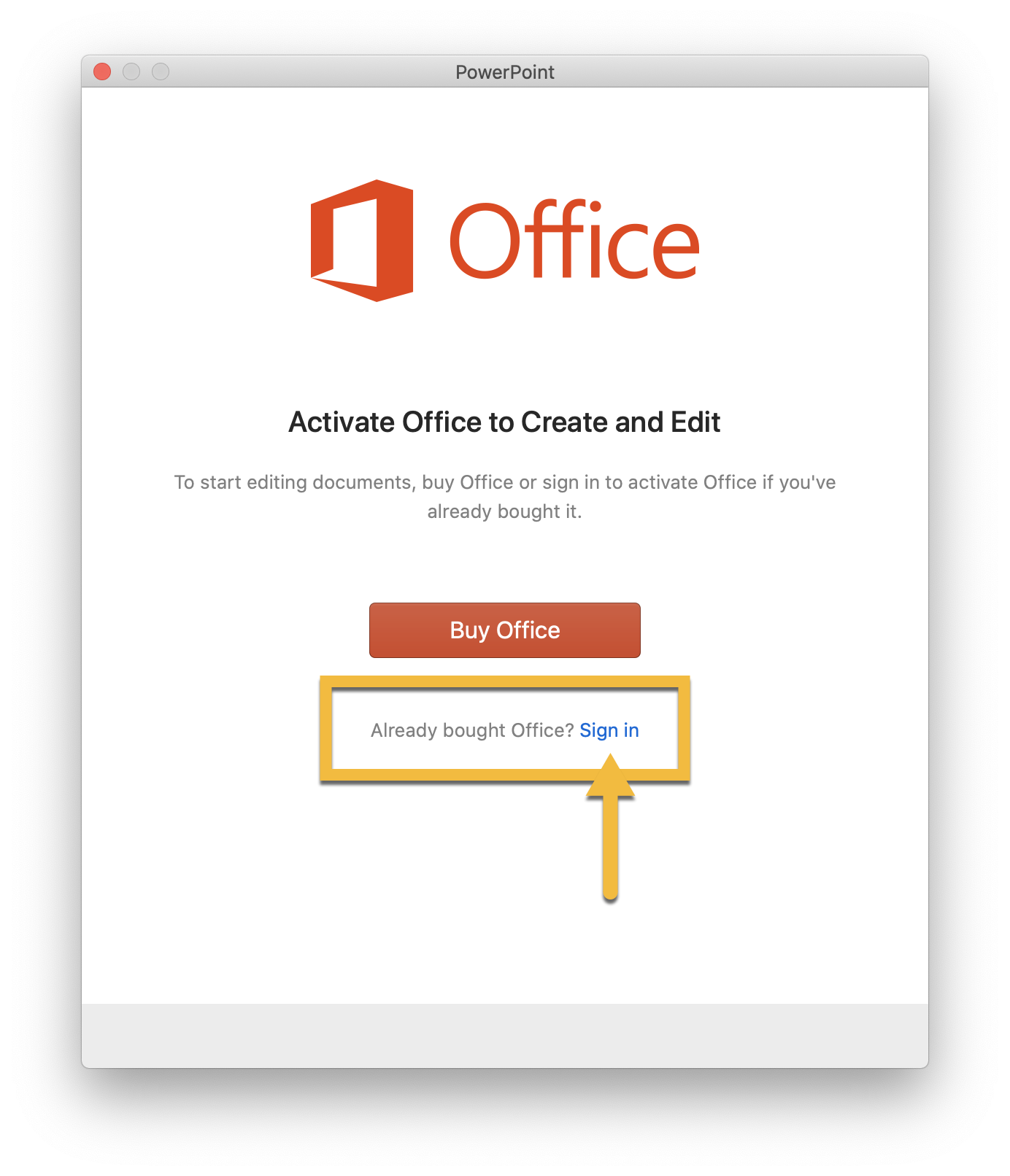 activate office for mac